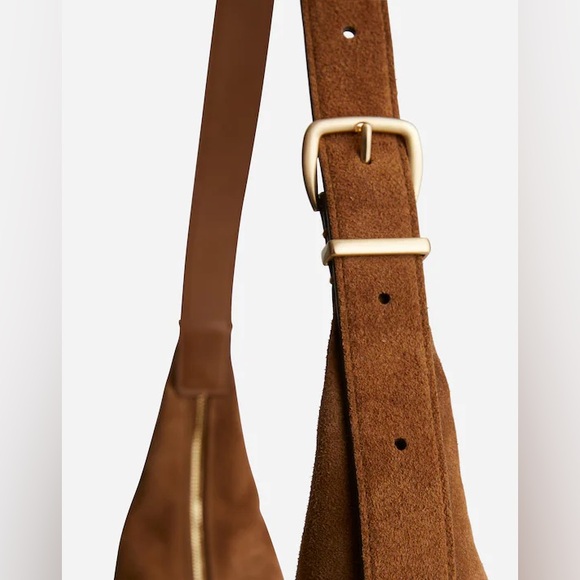 Madewell Tan Suede Hobo Bag - Picture 4 of 10